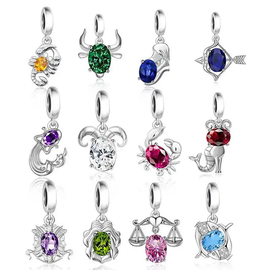CHARM STERLING SILVER 925 TRIDIMENZIONALE ZODIACO