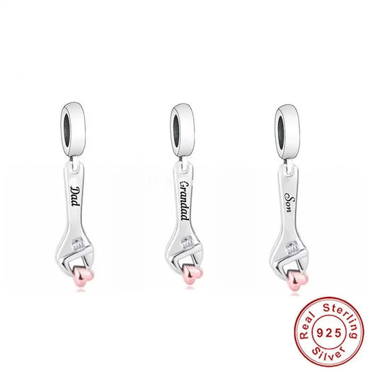 CHARM STERLING SILVER 925 AGGIUSTA CUORE FAMILY