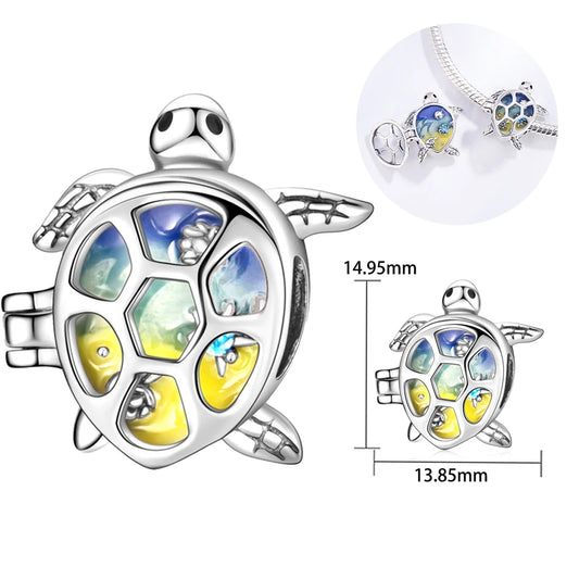 CHARM STERLING SILVER 925 TARTARUGA MARE NOVITA' GIUGNO 2025