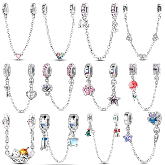 CHARM STERLING SILVER 925  CATENE DI SICUREZZA NOVITA' GIUGNO 2025