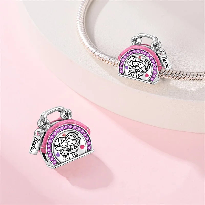 CHARM STERLING SILVER 925 LINEA COLOR FAMILY SISTER BEST FRIENDS