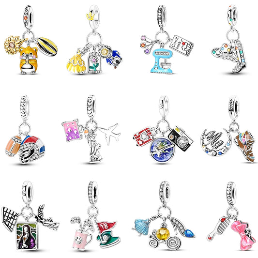 CHARM STERLING SILVER 925 NOVITA' FEBBRAIO 2025 VIAGGI RUGBY SPORT GIOCONDA