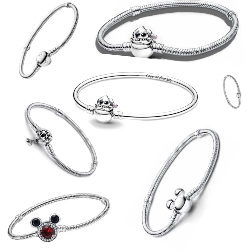 CHARM BRACCIALI SILVER STERLING 925 CARTONI ANIMATI