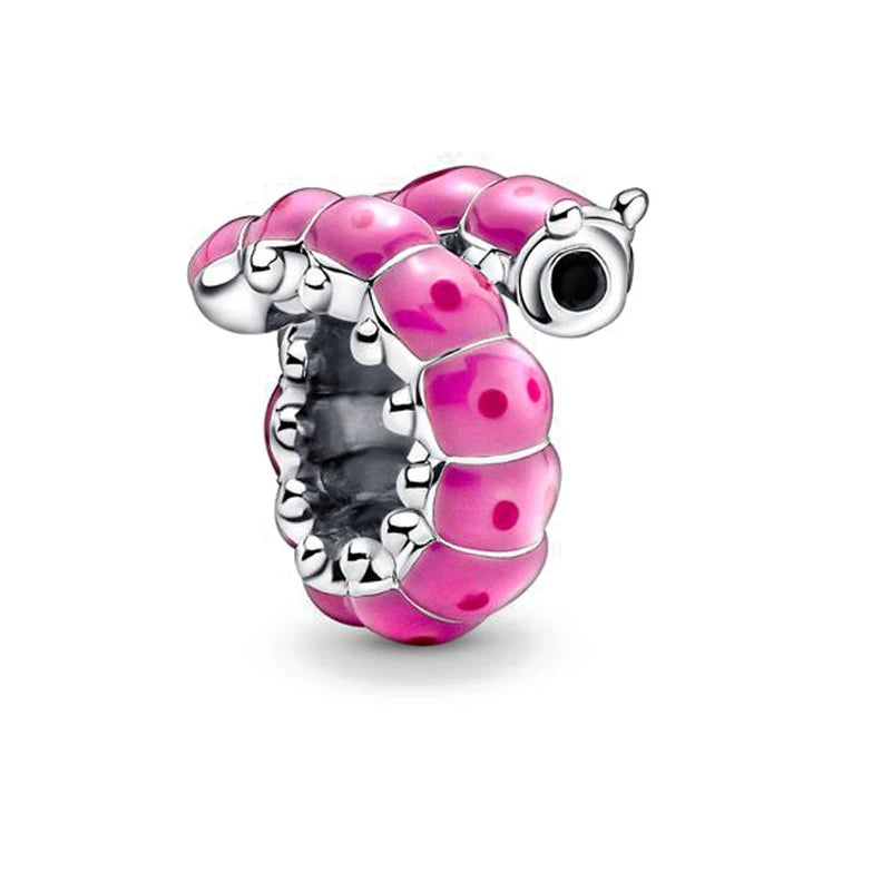 CHARM STERLING SILVER 925 FIORI FARFALLA CORONA