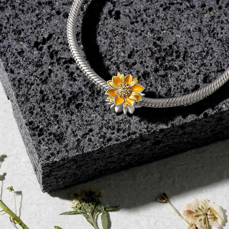 CHARM STERLING SILVER 925 FIORI FUNGHI PORTAFORTUNA ANIMALI