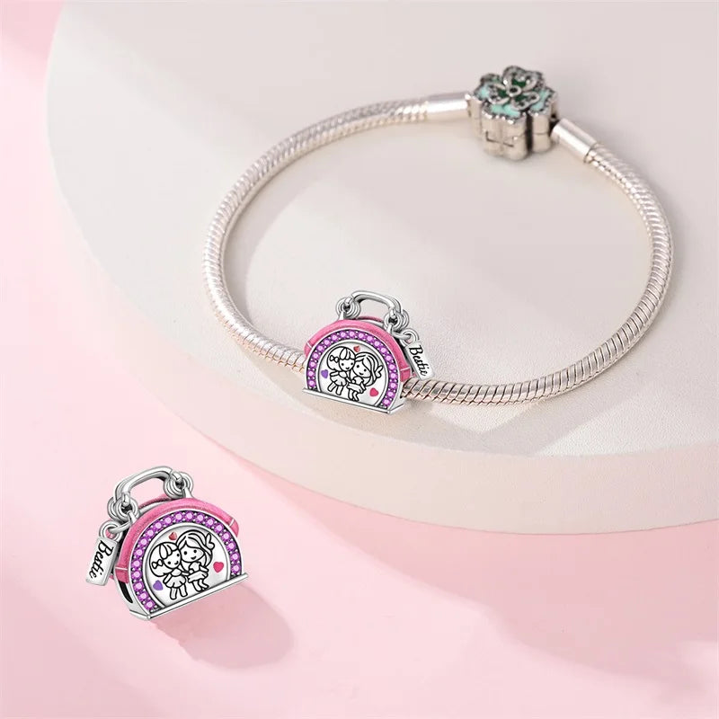 CHARM STERLING SILVER 925 LINEA COLOR FAMILY SISTER BEST FRIENDS