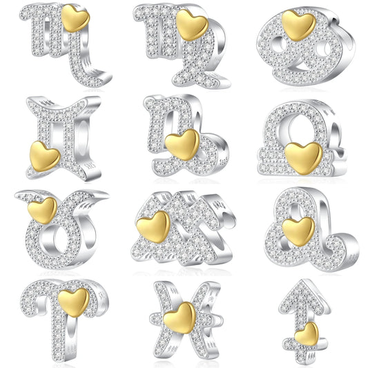 CHARM STERLING SILVER 925 ZODIACO