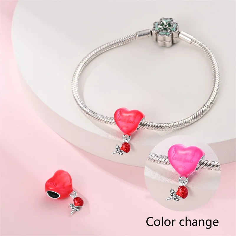 CHARM STERLING SILVER 925 LINEA COLOR NOVITA' FEBBRAIO CALDO/FREDDO