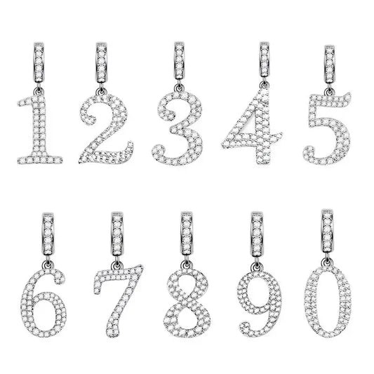 CHARM STERLING SILVER 925 NUMERI