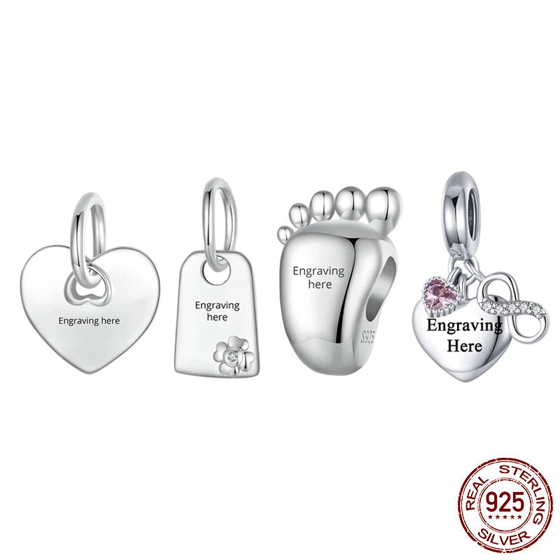 CHARM STERLING SILVER 925 PERSONALIZZABILE