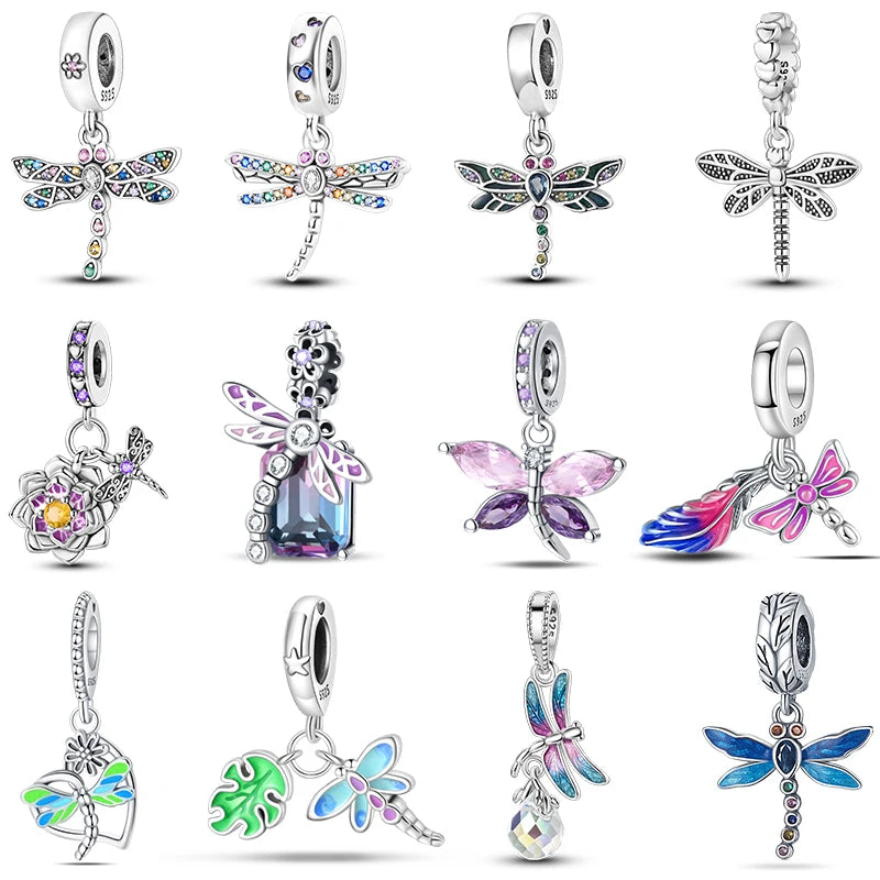 CHARM STERLING SILVER 925 LIBELLULA ANIMALI NOVITA' APRILE 2025