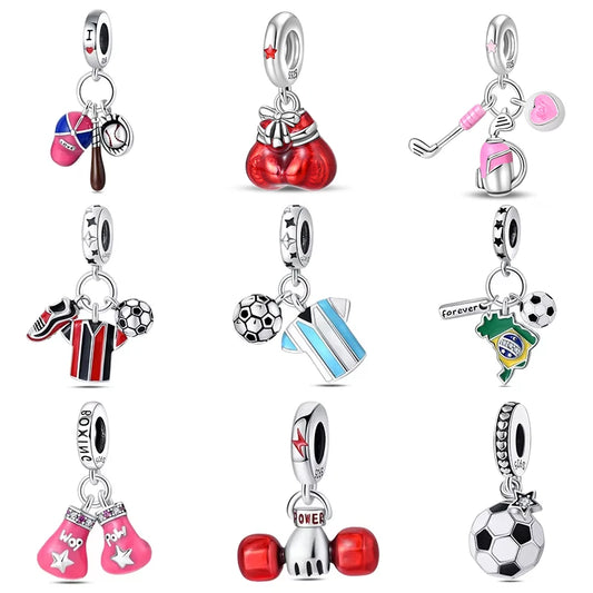 CHARM STERLING SILVER 925 SPORT CALCIO NOVITA' MAGGIO 2025