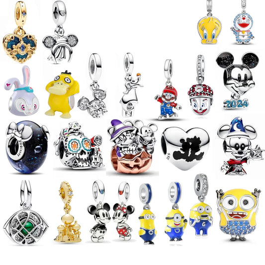 CHARM STERLING SILVER 925 CARTONI ANIMATI