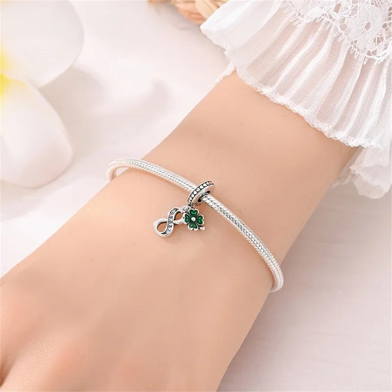 CHARM STERLING SILVER 925 NUMERI PORTAFORTUNA